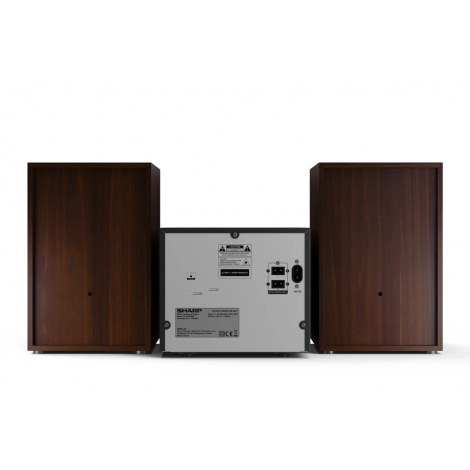 Sharp XL-B512(BR) Hi-Fi Micro System, CD/FM/USB/Bluetooth v5.0, 45W, Brown Sharp | Hi-Fi Micro System | XL-B512(BR) | USB port | - 6